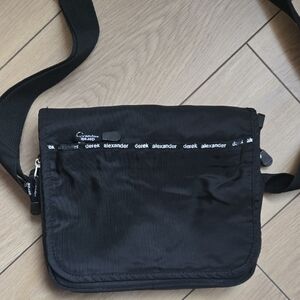 Derek Alexander Black Nylon Crossbody Bag